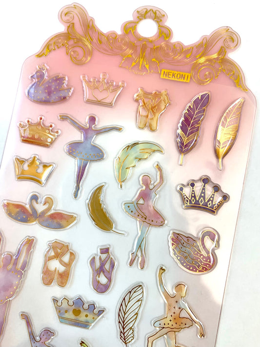 X 50667 BALLET CRYSTAL GEL STICKER-DISCONTINUED