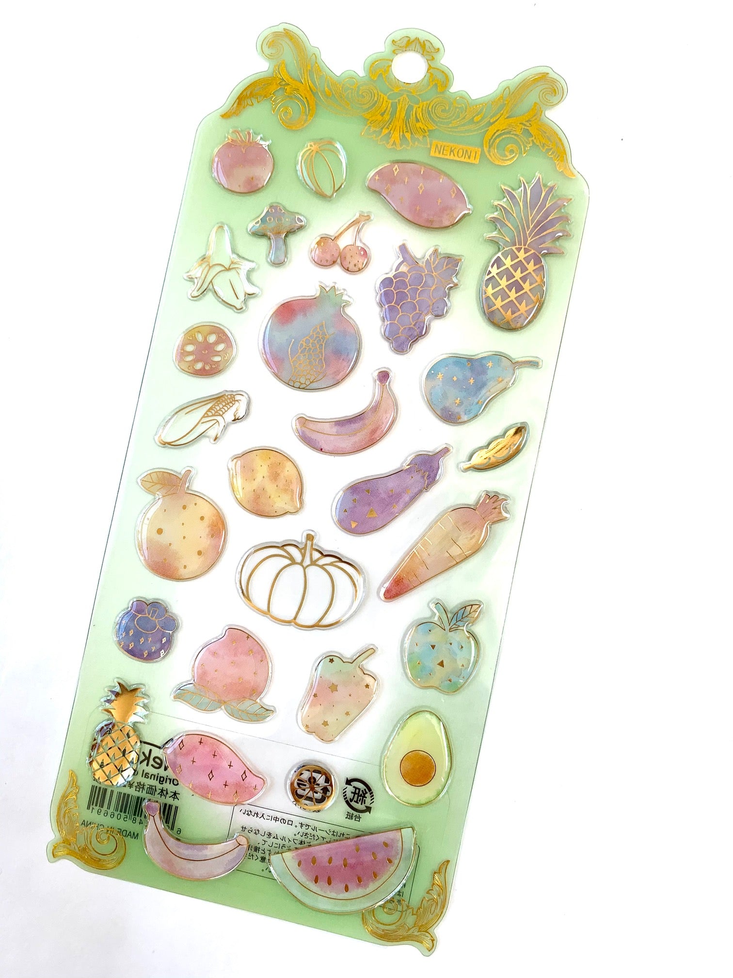 50669 FRUIT CRYSTAL GEL STICKER-10