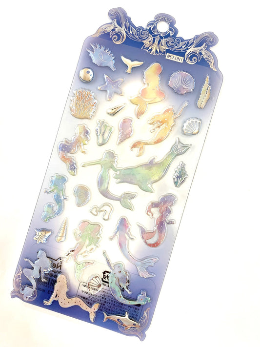 50670 MERMAID CRYSTAL GEL STICKER-10