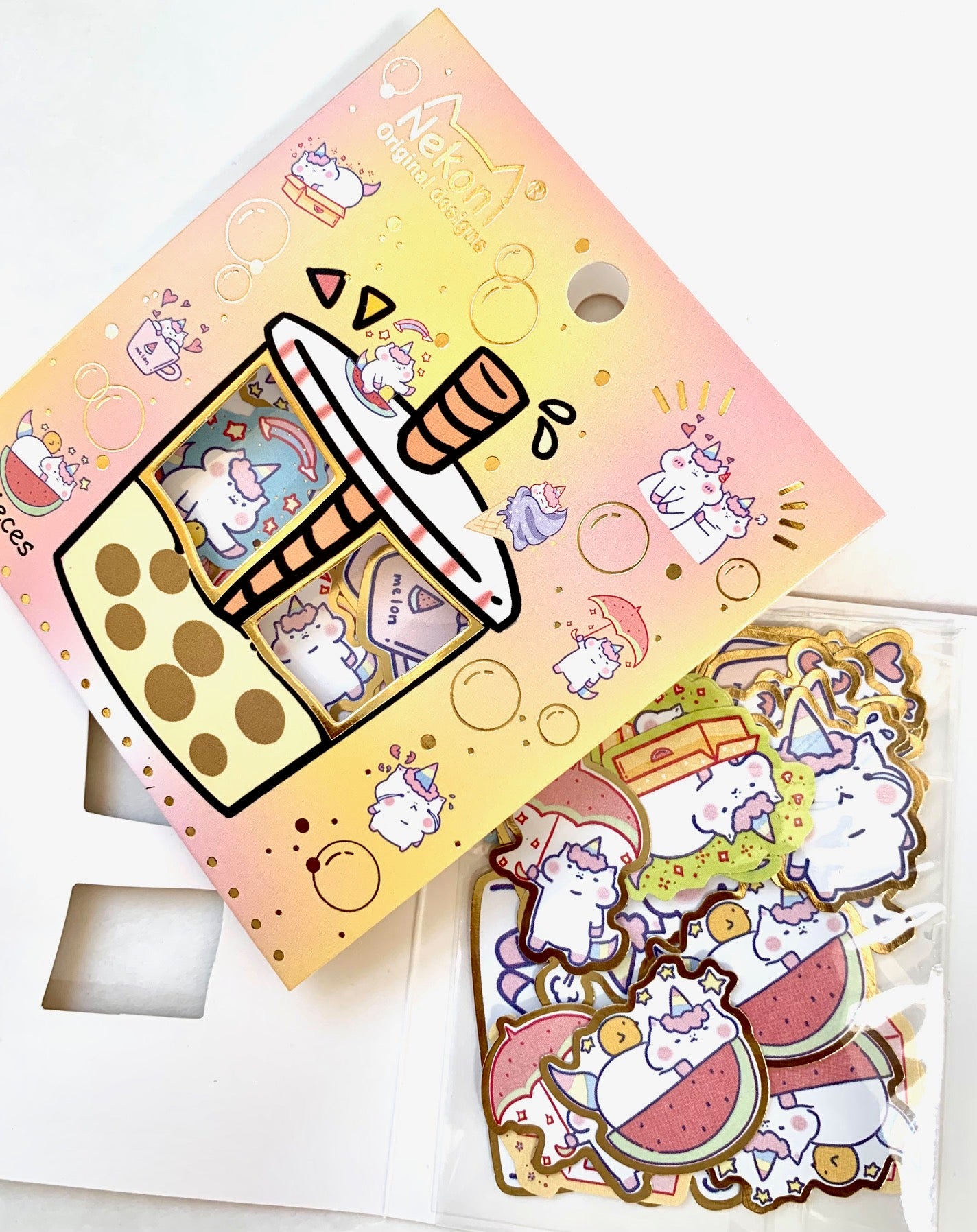 50568 UNICORN BOBA STICKER BAG-10