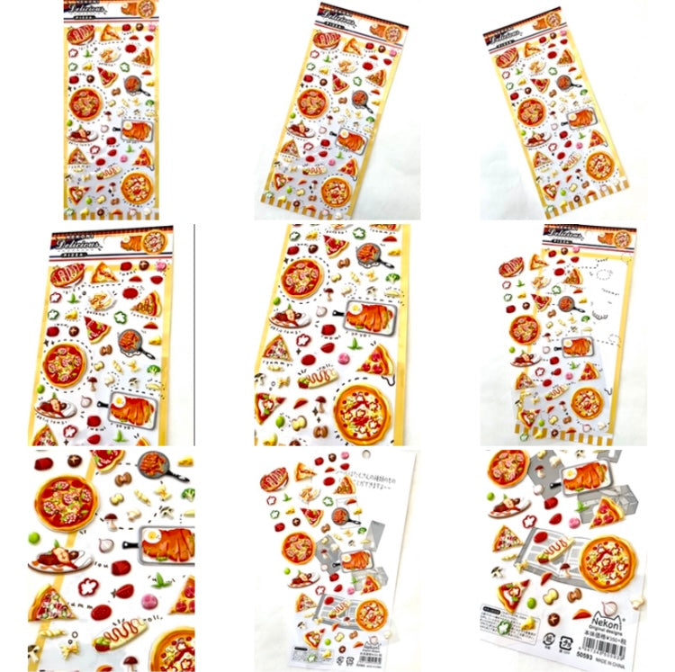 X 50593 PIZZA PUFFY STICKER-DISCONTINUED