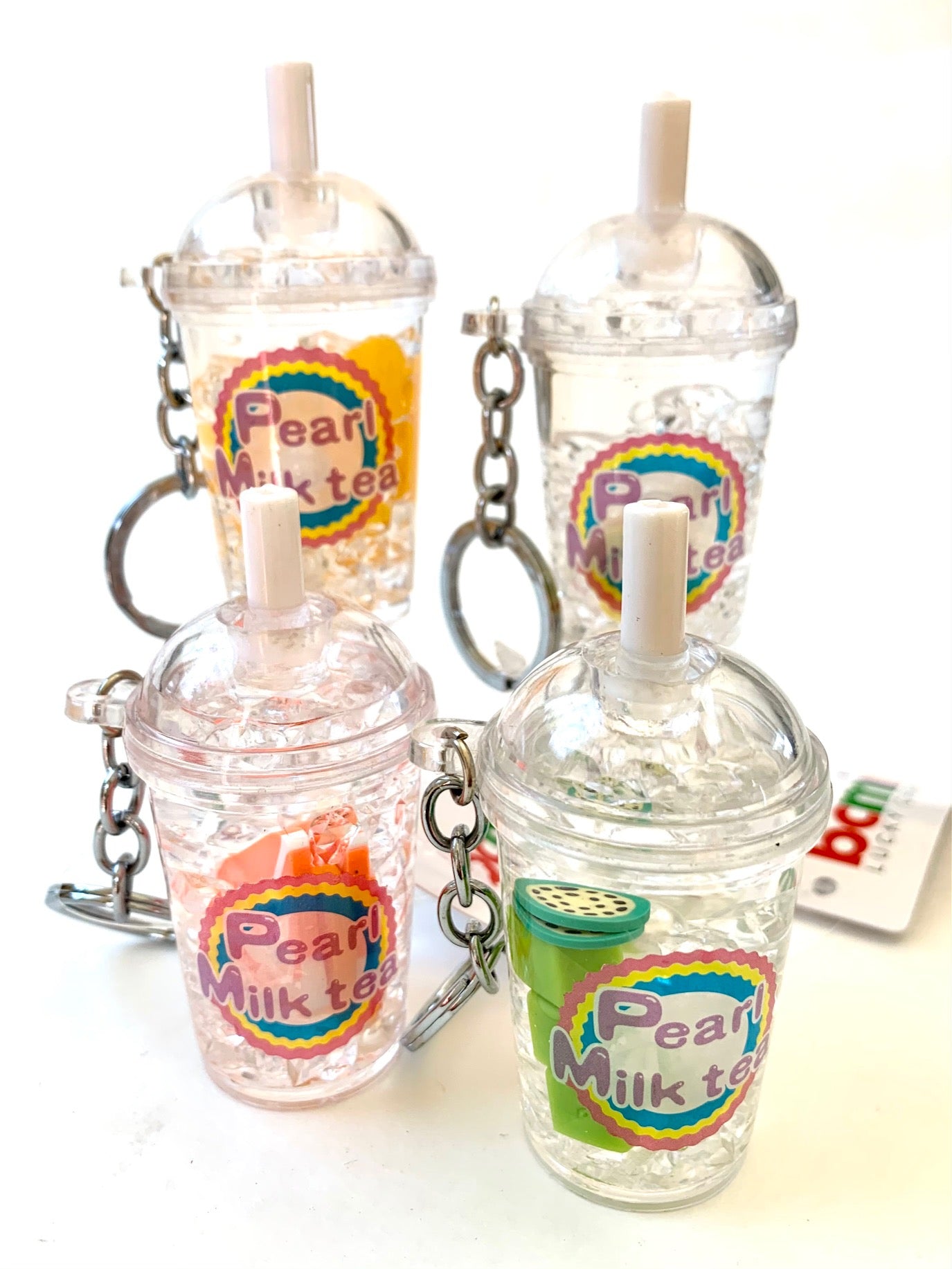 12046 FRUIT PEARL MILK TEA FLOATY KEY CHARM-12