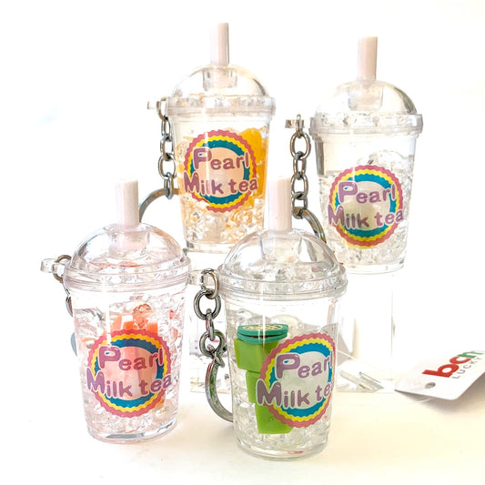12046 FRUIT PEARL MILK TEA FLOATY KEY CHARM-12
