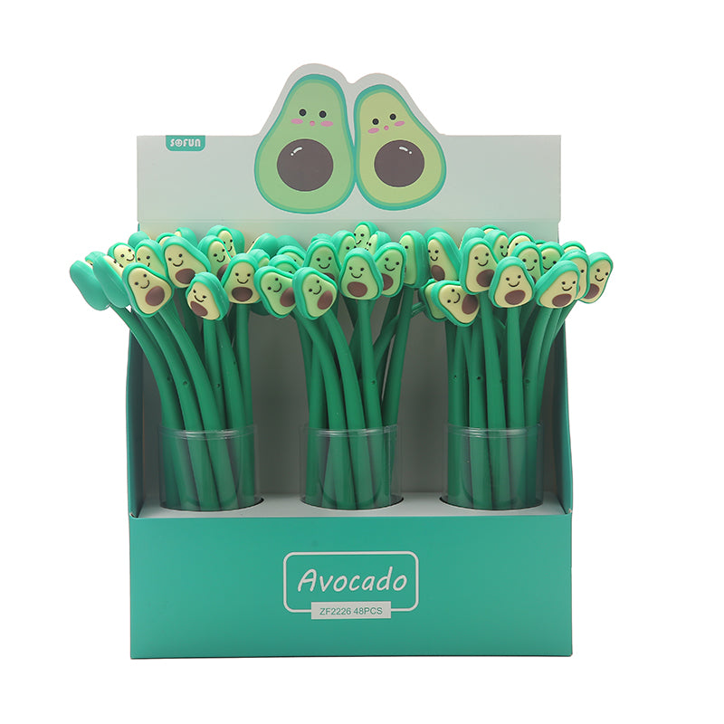 X 22375 AVOCADO WIGGLE BUDDY GEL PEN-DISCONTINUED