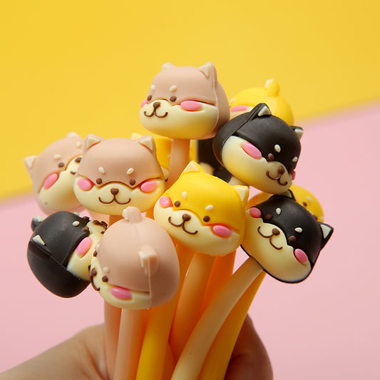 X 22445 SHIBA INU PUPPY WIGGLE GEL PEN-DISCONTINUED