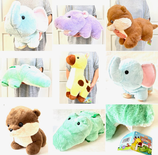 X 63289 JUMBO ZOO ANIMALS PLUSH-DISCONTINUED