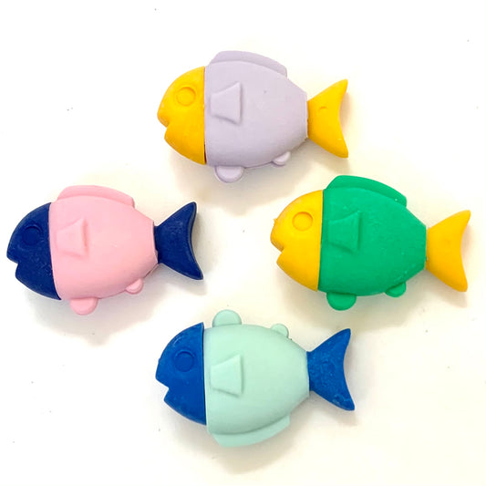 38111 FISH ERASER-NEW 4 COLORS-60