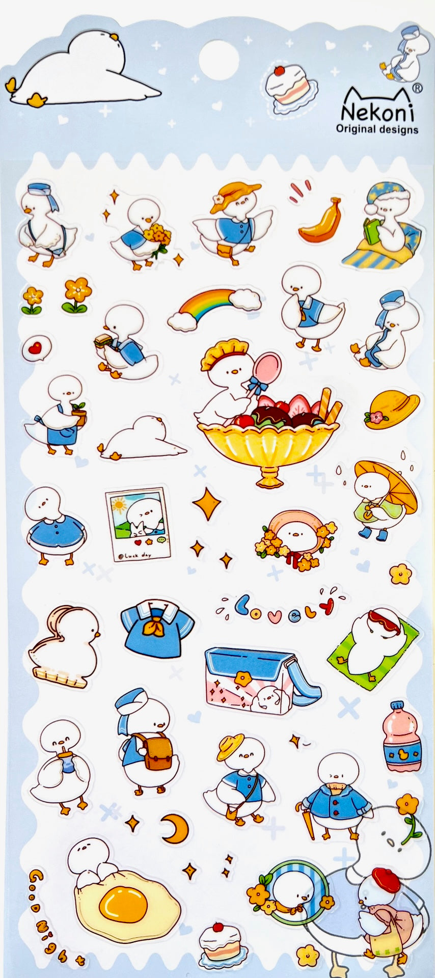 X 50768 DUCK FLAT STICKER-DISCONTINUED