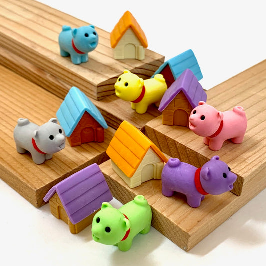 X 38029 IWAKO DOG HOUSE ERASERS-DISCONTINUED