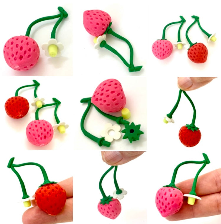 38101 STRAWBERRY FLOWER ERASER-60