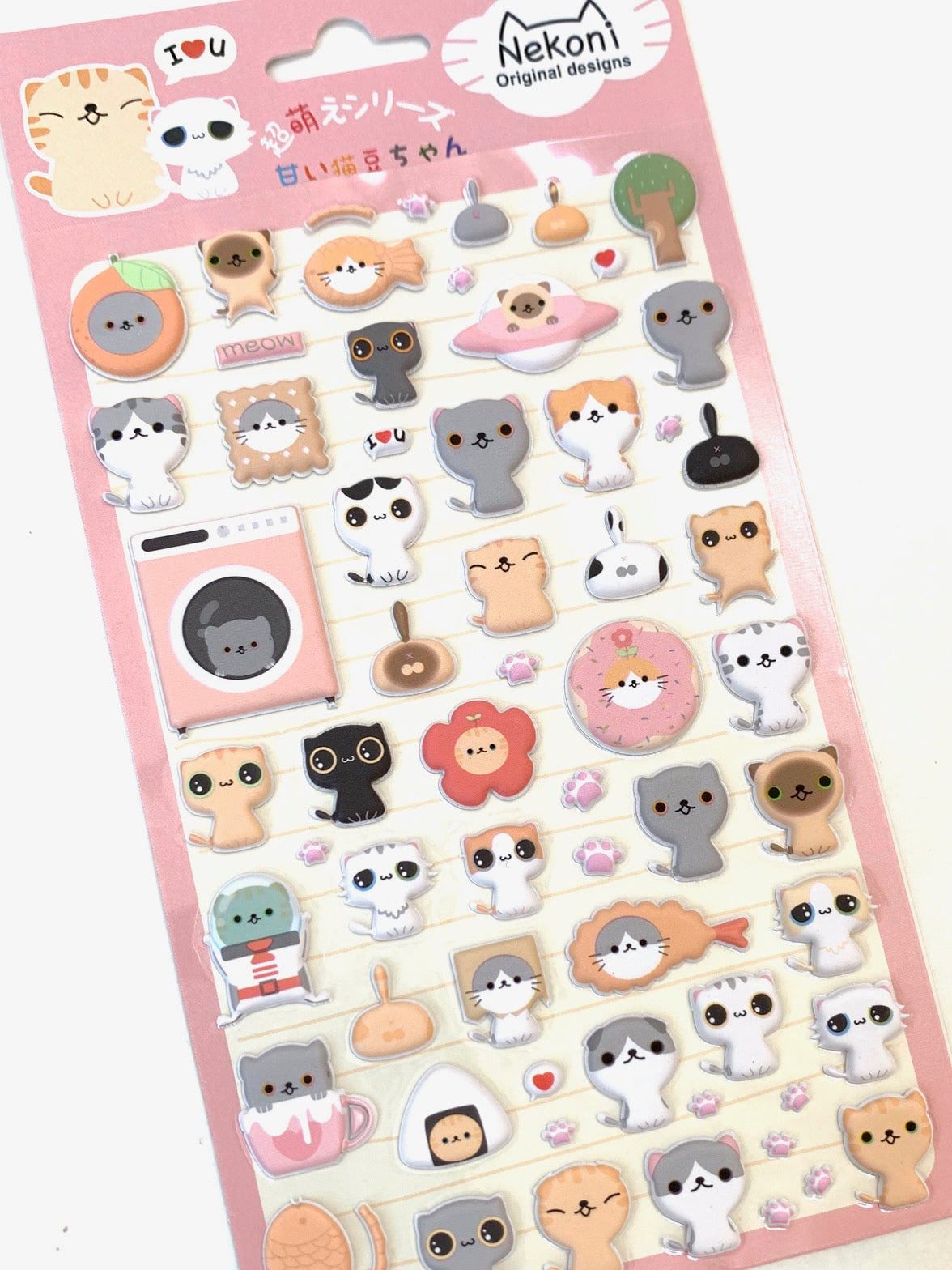 Cute Cat Stickers Set - Cat Sticker Pack - Sticker