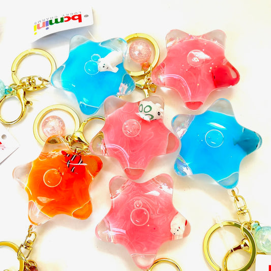 12092 SEA ANIMAL STAR FLOATY KEY CHARM-12
