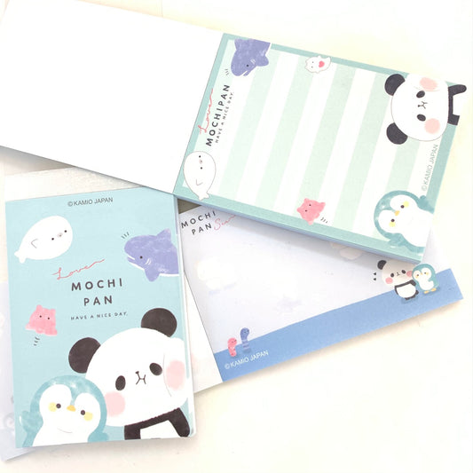 X 202051 Kamio Panda Ocean Mochi Pan Mini Notepad-DISCONTINUED