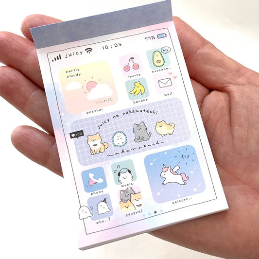 X 200366 Animal Dreams Juicy Na Nakamafachi Mini Notepad-DISCONTINUED