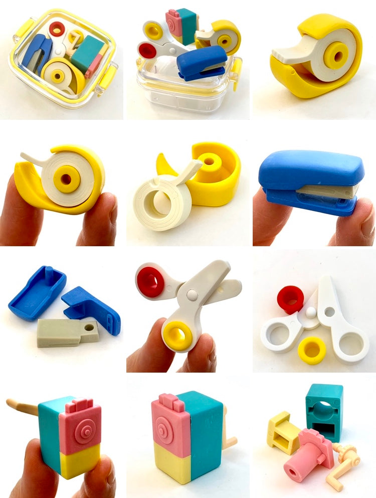 X 384331 IWAKO STATIONERY ERASERS IN A BOX-DISCONTINUED