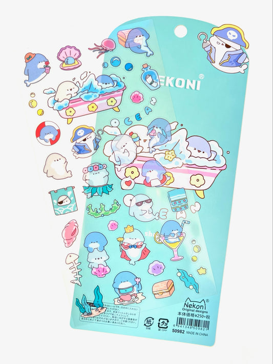 50982 SHARK FLAT STICKER-10