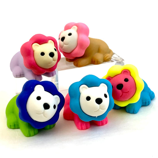 384581 Iwako Colorz Lion -1 box of 5 erasers