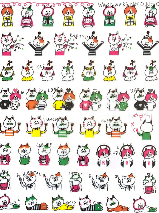 X 77805 CAT NECO NECO STICKERS-DISCONTINUED