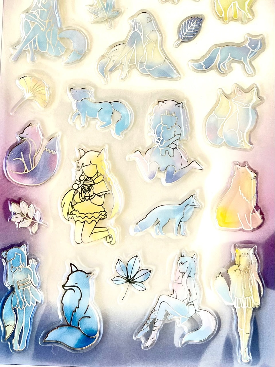 51063 FAIRY CRYSTAL GEL STICKER-10