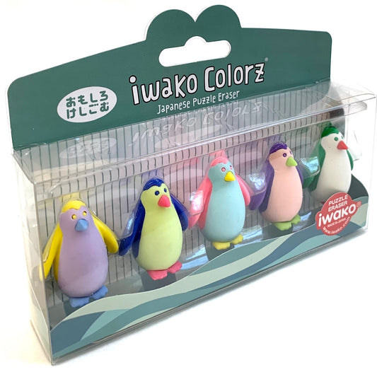 X 38459 Iwako Colorz Penguin-DISCONTINUED