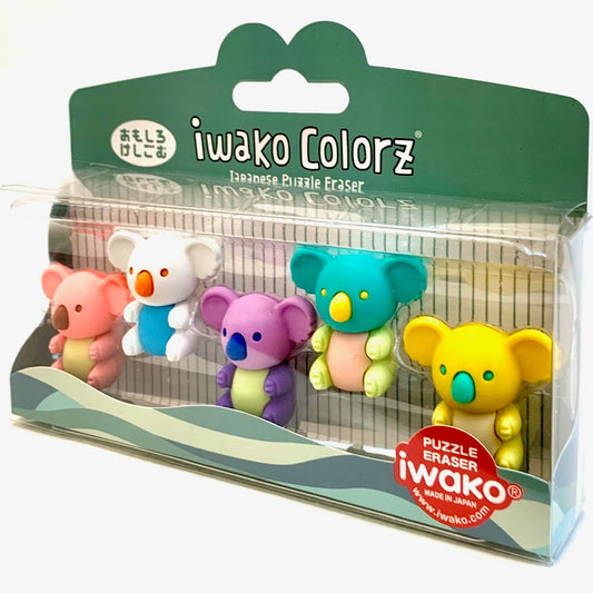 384601 Iwako Colorz Koala -1 box of 5 Erasers