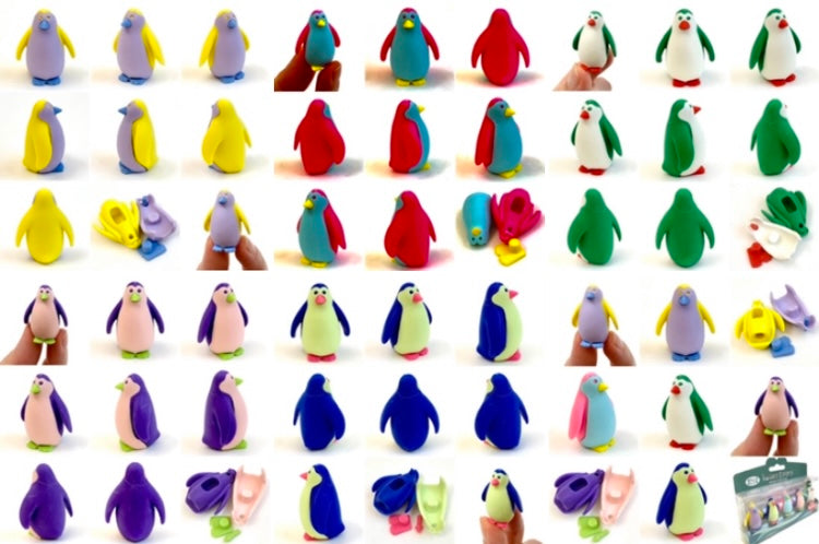 X 38459 Iwako Colorz Penguin-DISCONTINUED