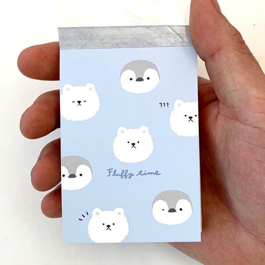 X 100899 Crux Penguin & Polar Bear Petit Notepad-DISCONTINUED