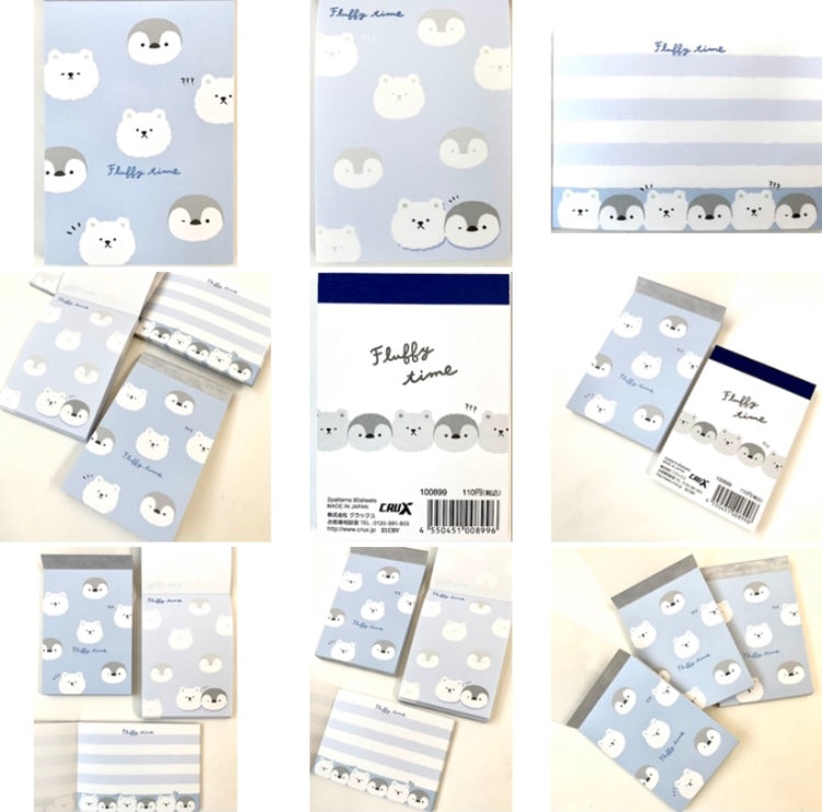 X 100899 Crux Penguin & Polar Bear Petit Notepad-DISCONTINUED