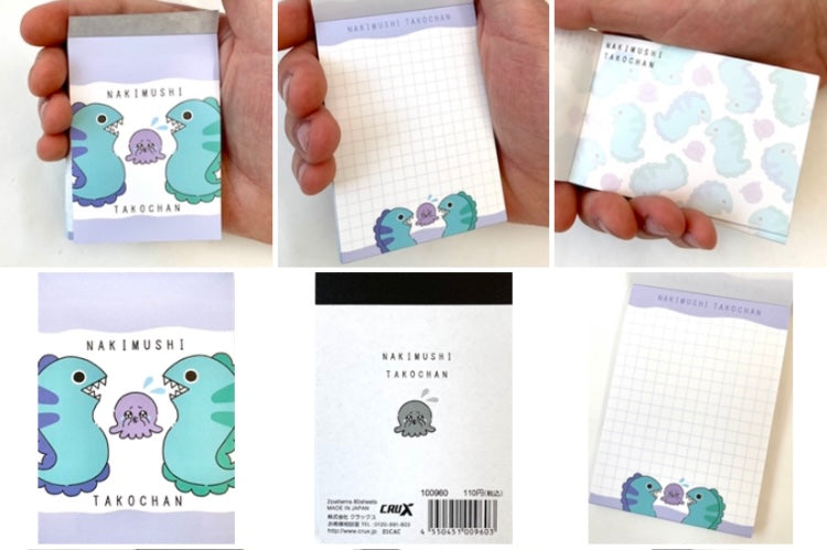 X 100960 Crux Octopus Takochan Petit Notepad-DISCONTINUED
