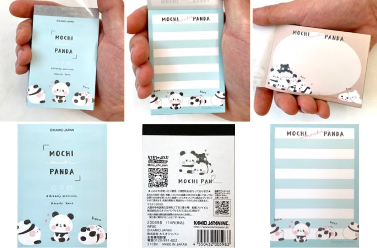 X 200598 KAMIO Panda Petit Notepad-DISCONTINUED