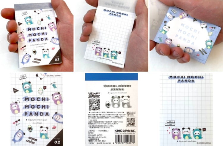 X 29007 CRUX Mochi Mochi Panda Petit Notepad-DISCONTINUED