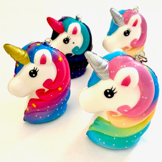 X 83323 UNICORN HEAD SQUISHY-DISCONTINUED