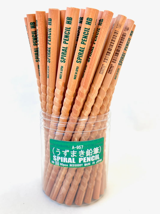 X 21205 SPIRAL HB GROOVE WOOD PENCILS-DISCONTINUED