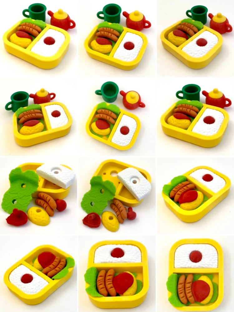X 38364 IWAKO RESTAURANT TRIPLE IWAKO PUZZLE ERASERS-DISCONTINUED