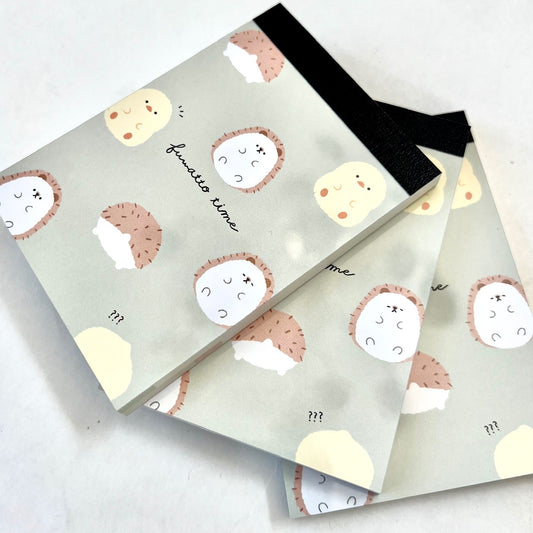 X 104552 Duck & Hedgehog Fuwatto Time CRUX Mini Notepad-DISCONTINUED