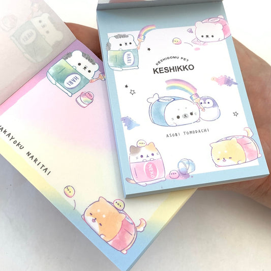 X 102565 Crux Keshigomu Pets Mini Notepad-DISCONTINUED