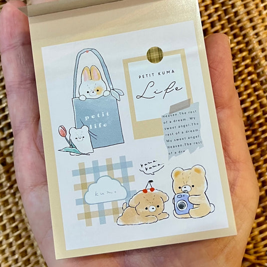 X 207556 Bear Mini Notepad-DISCONTINUED