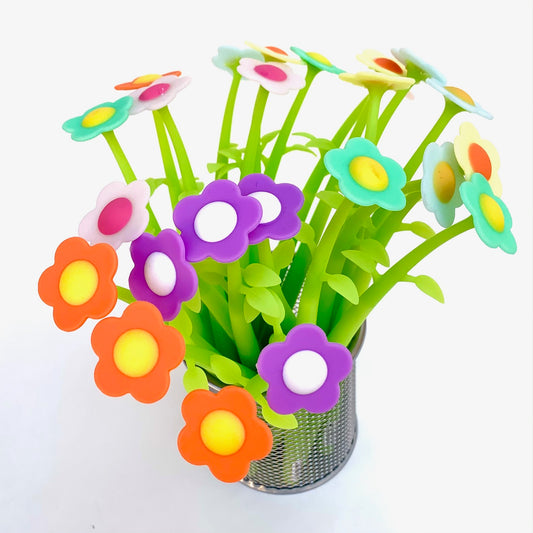 22379 COLORFUL FLOWER GEL PEN-48