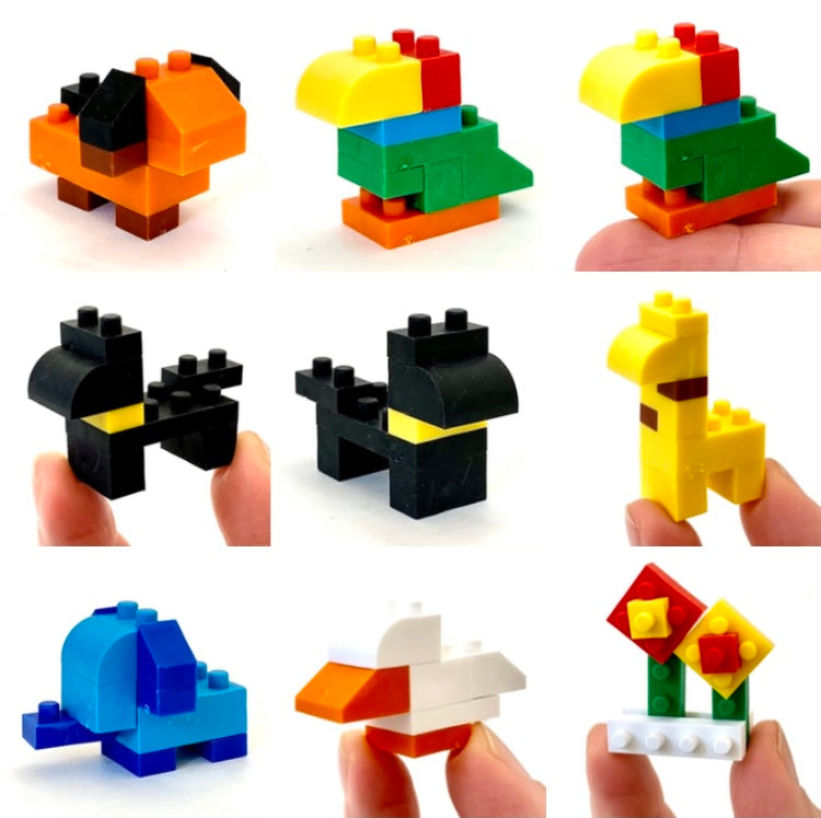 38298 IWAKO BLOCK ANIMALS ERASER CARD-10