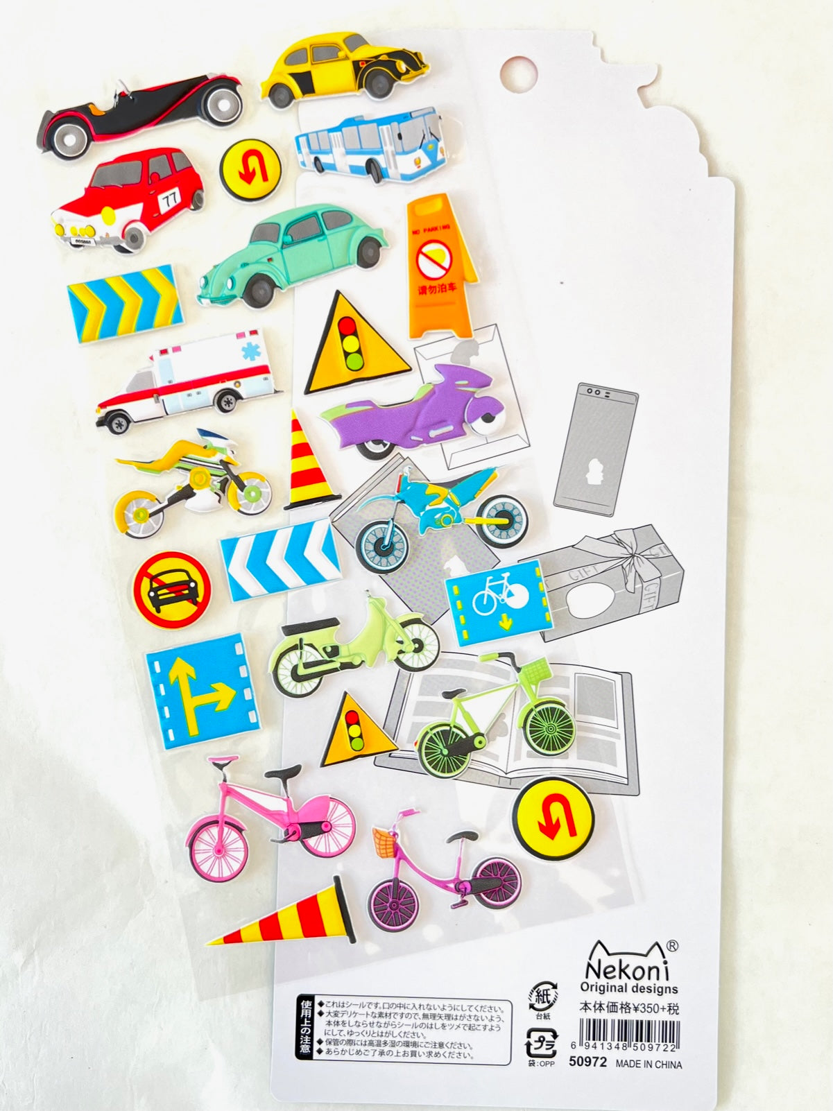 50972 WHEELS PUFFY STICKERS-10