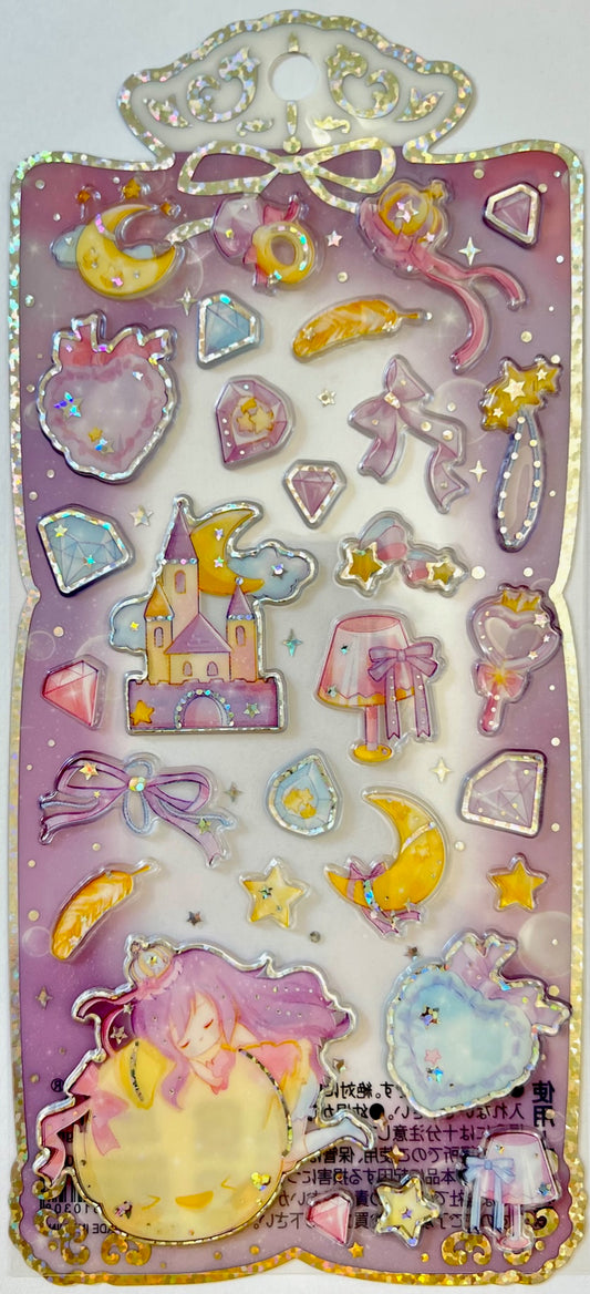 51030 PURPLE SHINY PRINCESS STICKERS-10