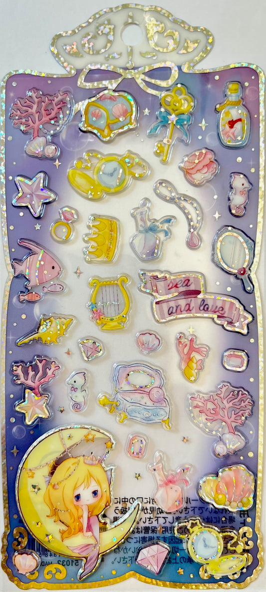 51032 BLUE SHINY PRINCESS STICKERS-10