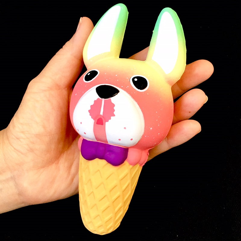 X 83282 DOG ICE CREAM SQUISHY-DISCONTINUED
