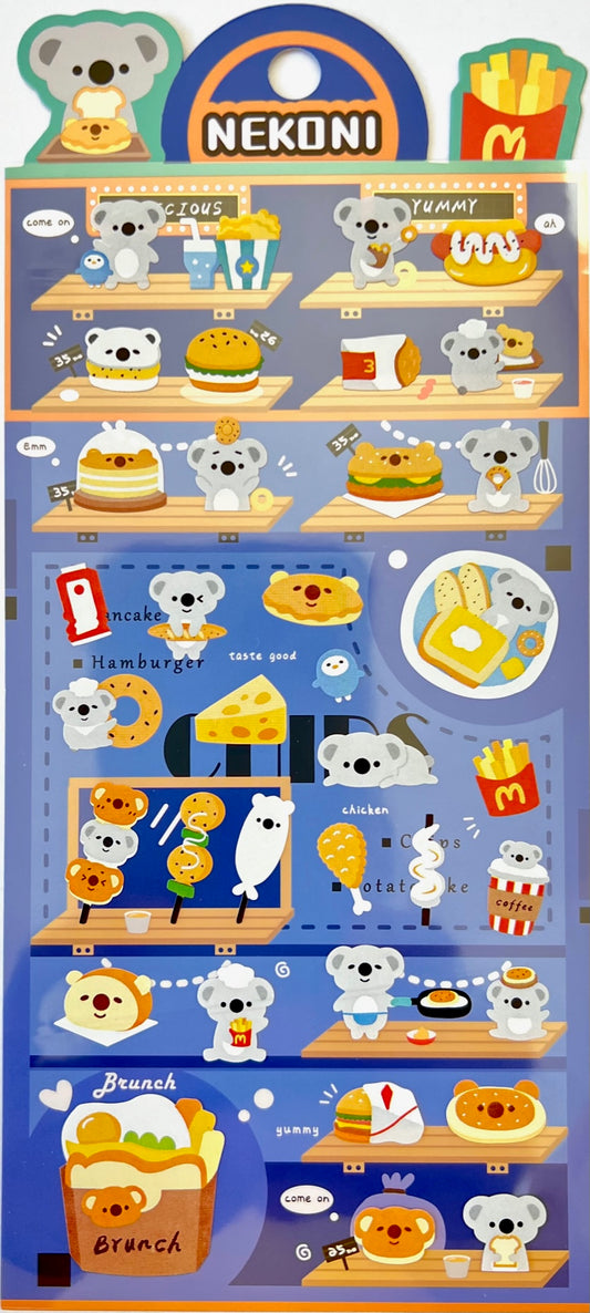51079 KOALA FAST FOOD STICKERS-10
