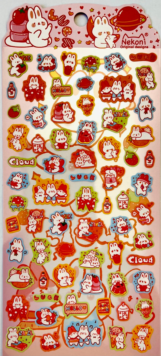 X 51081 BUNNY PARTY STICKERS-10
