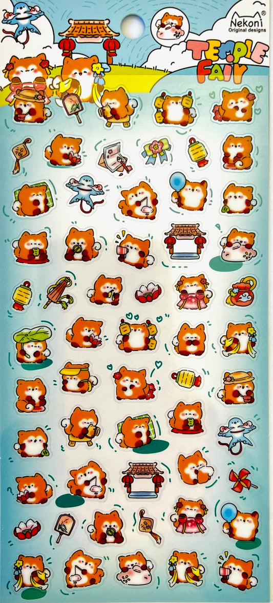 X 51098 FOX PARTY STICKERS-DISCONTINUED