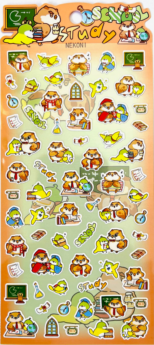 51122 OWL AND BIRD SCHOOL STICKERS-10