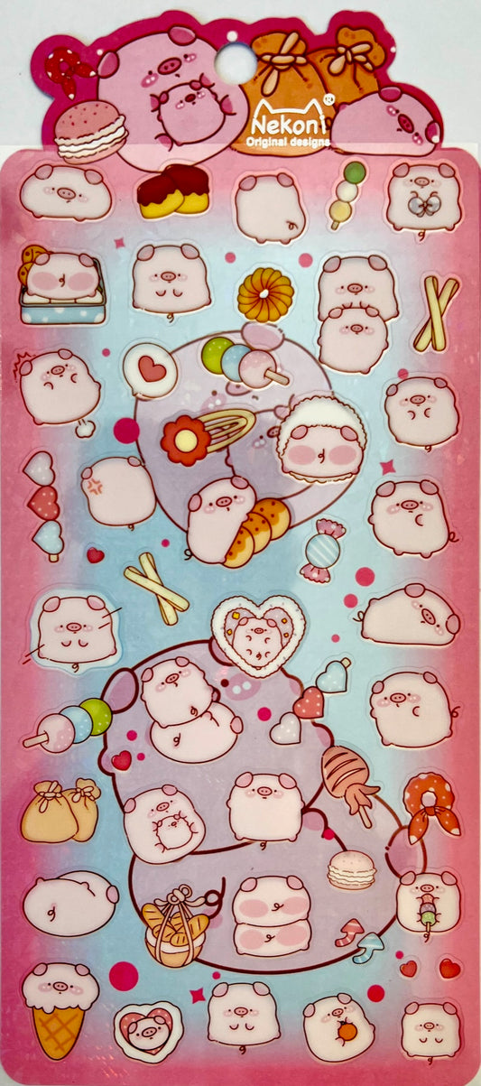 51136 PIG SNACK STICKERS-10