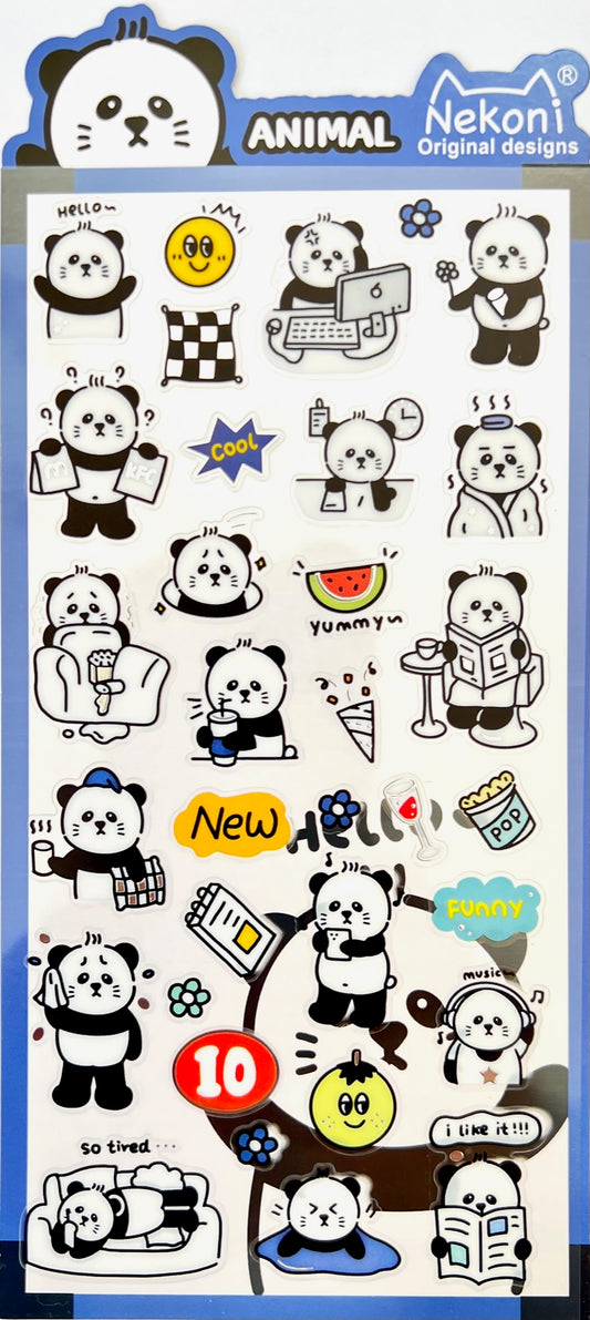 51143 PANDA ANIMAL STICKERS-10