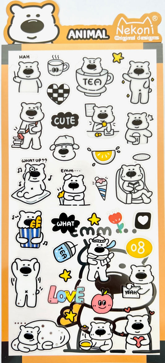 51146 BEAR ANIMAL STICKERS-10